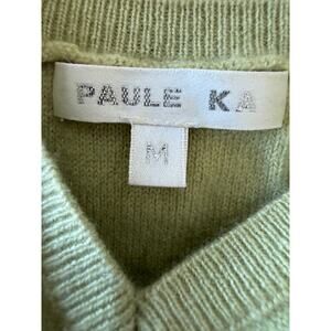 Paule Ka Womens M Light Green 100% Cashmere Knit Camisole Tank Top Luxury
